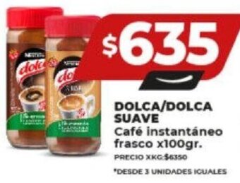 Supermayorista Vital DOLCA/DOLCA SUAVE Café instantáneo frasco x100gr. oferta