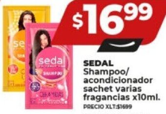 Supermayorista Vital SEDAL Shampoo/ acondicionador sachet varias fragancias x10ml. oferta