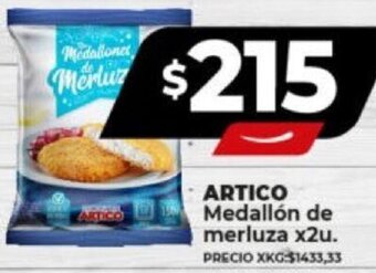 Supermayorista Vital ARTICO Medallón de merluza x2u. oferta