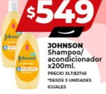 Supermayorista Vital JOHNSON Shampoo/ acondicionador x200ml. oferta