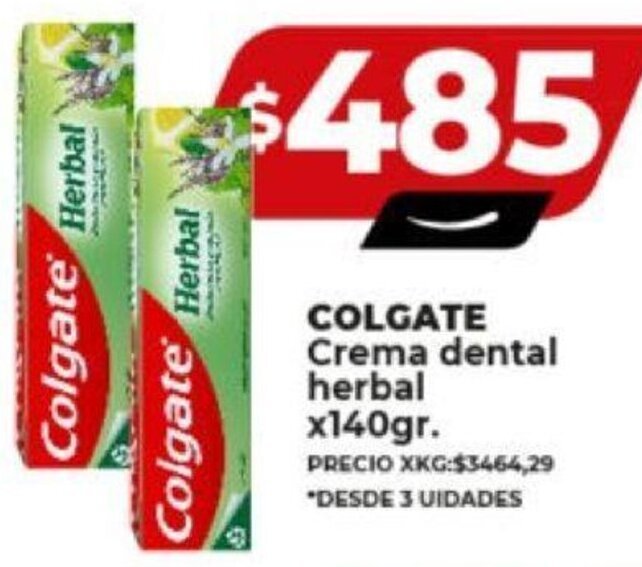 Supermayorista Vital COLGATE Crema dental herbal x140gr. oferta