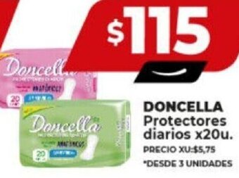 Supermayorista Vital DONCELLA Protectores diarios x20u. oferta