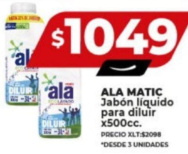 Supermayorista Vital ALA MATIC Jabón líquido para diluir x500cc. oferta