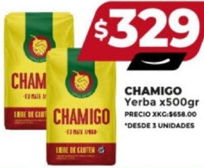 Supermayorista Vital CHAMIGO Yerba x500gr oferta