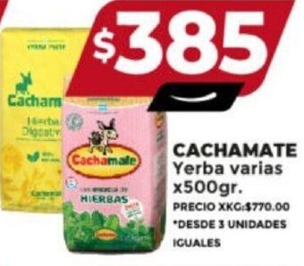 Supermayorista Vital CACHAMATE Yerba varias x500gr. oferta