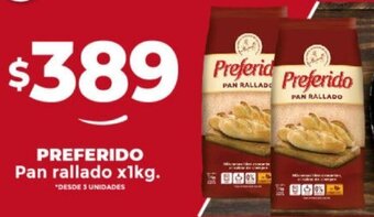 Supermayorista Vital PREFERIDO Pan rallado x1kg. oferta