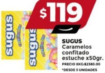 Supermayorista Vital SUGUS Caramelos confitado estuche x50gr. oferta