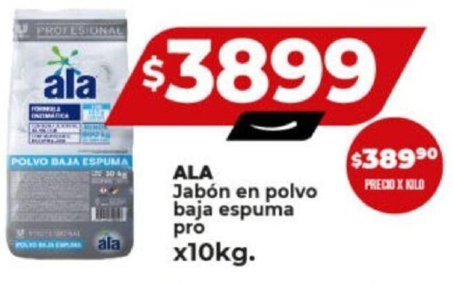 Supermayorista Vital ALA Jabón en polvo baja espuma x10kg. oferta