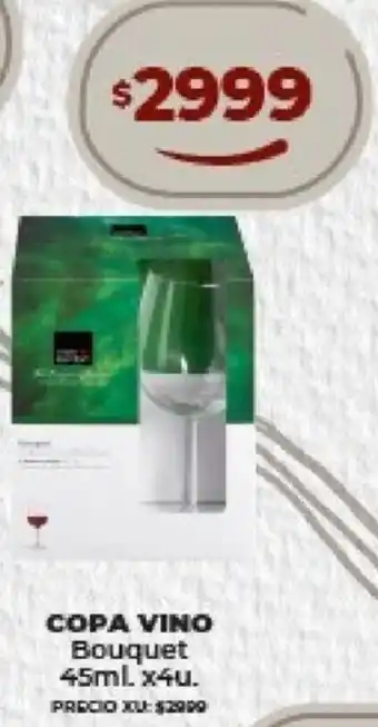 Supermayorista Vital COPA VINO Bouquet 45ml. x4u. oferta