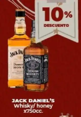 Supermayorista Vital JACK DANIEL'S whisky/honey x750cc. oferta