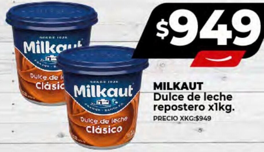 Supermayorista Vital MILKAUT Dulce de leche repostero x1kg. oferta