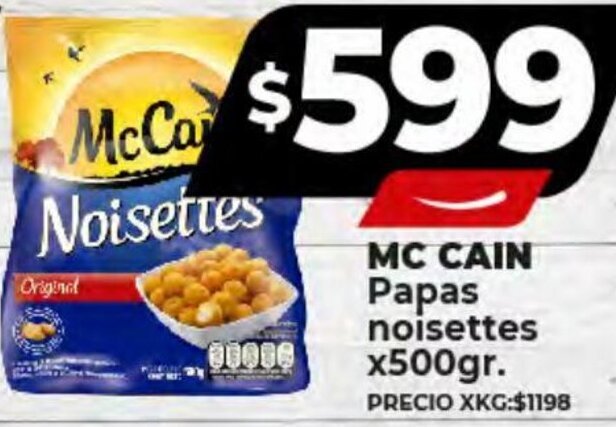 Supermayorista Vital MC CAIN Papas noisettes x500gr. oferta