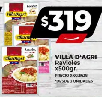 Supermayorista Vital VILLA D'AGRI Ravioles x500gr. oferta
