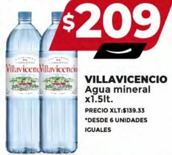 Supermayorista Vital VILLAVICENCIO Agua mineral x1.5lt. oferta