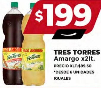 Supermayorista Vital TRES TORRES Amargo x2lt. oferta