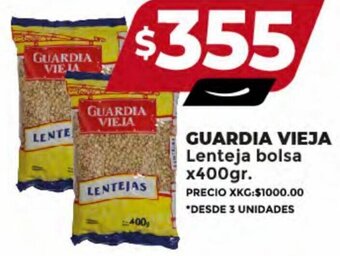 Supermayorista Vital GUARDIA VIEJA Lenteja bolsa x400gr. oferta