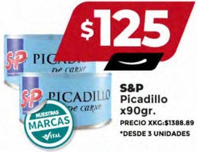 Supermayorista Vital S&P PICADILLO 90gr oferta