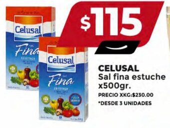 Supermayorista Vital CELUSAL Sal fina estuche x500gr. oferta