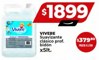 Supermayorista Vital VIVERE Suavizante clásico prof. bidón x5lt. oferta