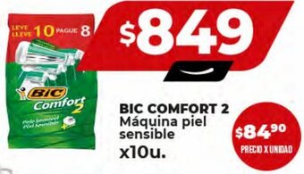 Supermayorista Vital BIC COMFORT 2 Máquina piel sensible x10u. oferta