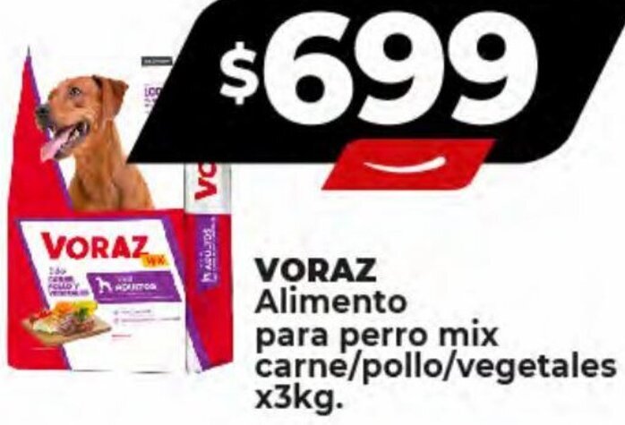Supermayorista Vital VORAZ Alimento para perro mix carne/pollo/vegetales x3kg. oferta