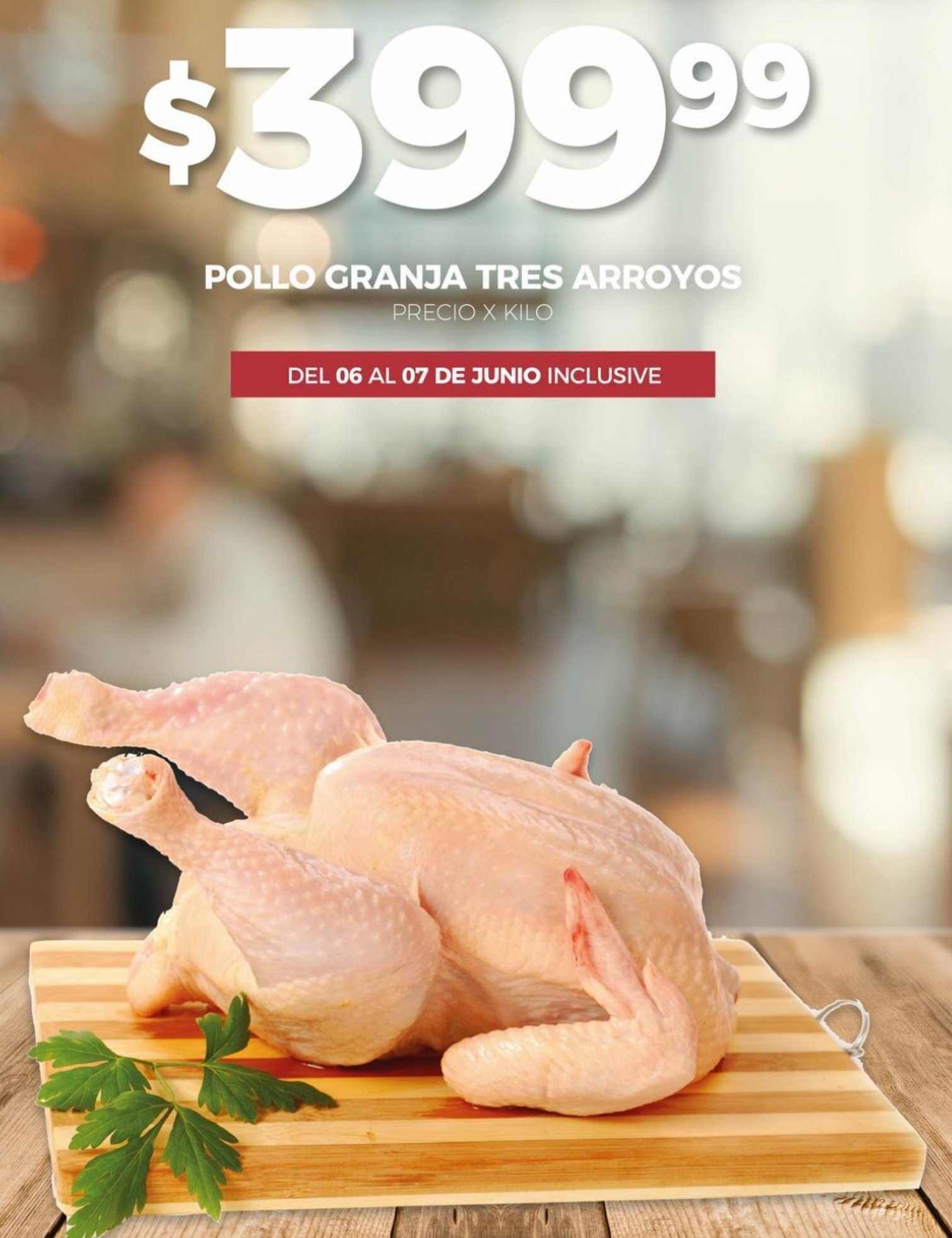 Supermercados Tadicor POLLO GRANJA TRES ARROYOS oferta