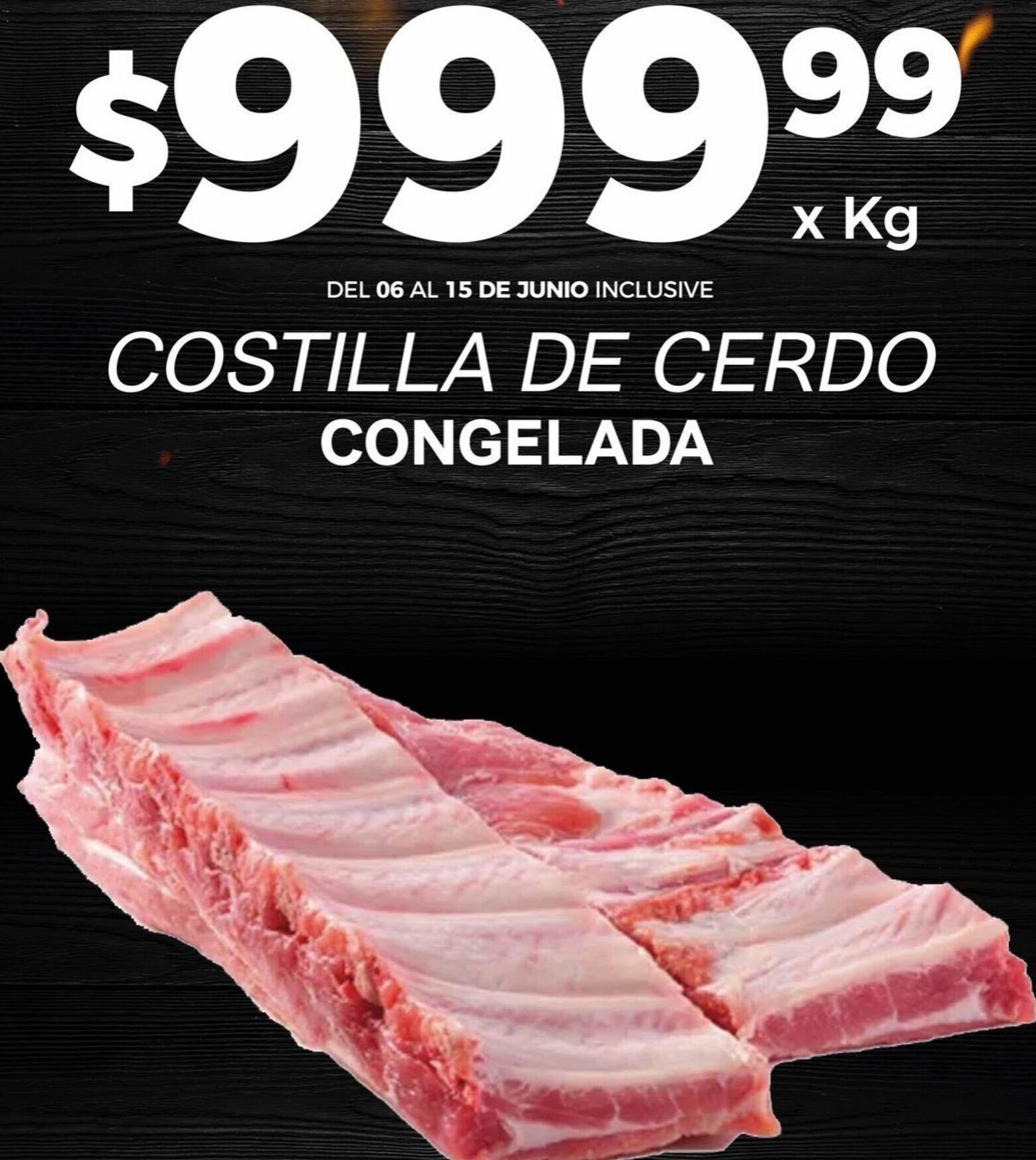 Supermercados Tadicor COSTILLA DE CERDO CONGELADA oferta