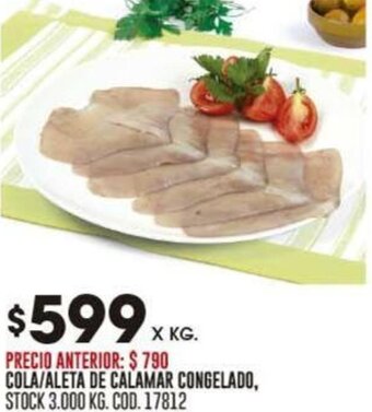 Coto COLA/ALETA DE CALAMAR CONGELADO oferta