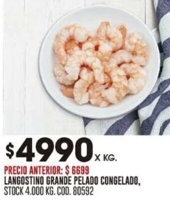 Coto LANGOSTINO GRANDE PELADO CONGELADO oferta