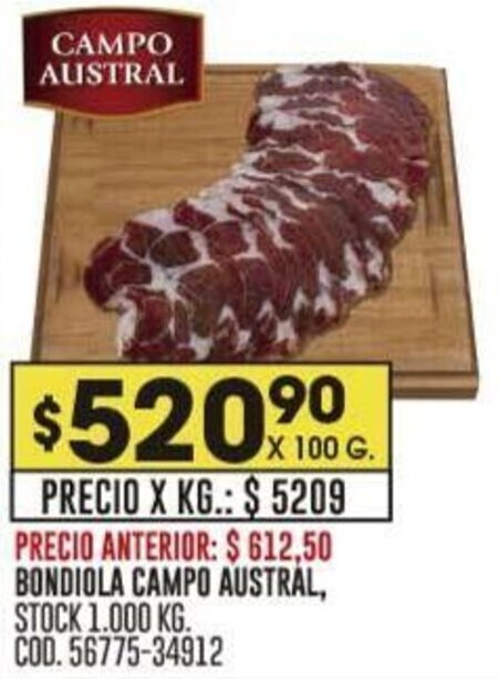 Coto BONDIOLA CAMPO AUSTRAL oferta