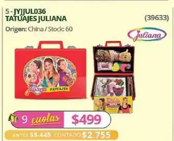 Hendel Juliana Jyjjul036 Tatuajes oferta