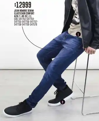 Coto JEAN HOMBRE DENIM ELASTIZADO CONFORT AZUL T. 40-52, X U. oferta