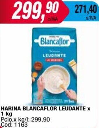 Maxiconsumo HARINA BLANCAFLOR LEUDANTE X 1 kg oferta