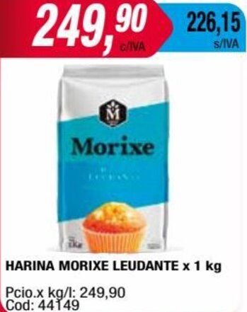 Maxiconsumo HARINA MORIXE LEUDANTE x 1 kg oferta
