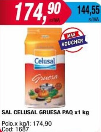 Maxiconsumo SAL CELUSAL GRUESA PAQ x1 kg oferta