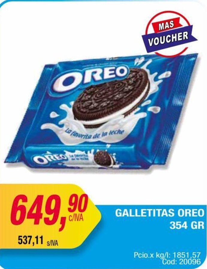 Maxiconsumo GALLETITAS OREO 354gr oferta