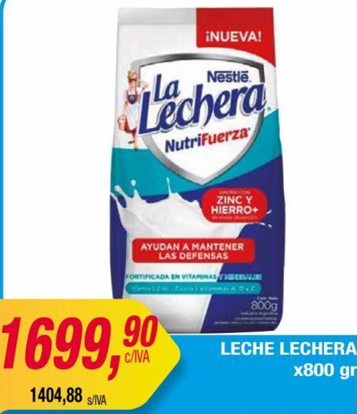 Maxiconsumo LECHE LECHERA x800 gr oferta