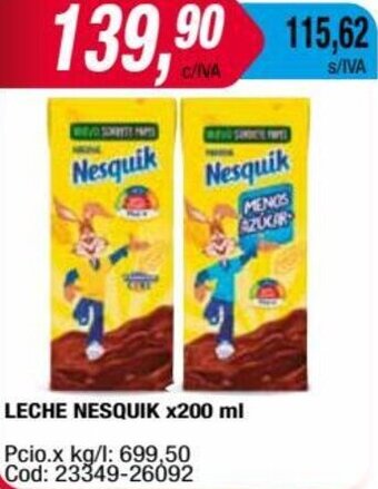 Maxiconsumo LECHE NESQUIK X200 ml oferta