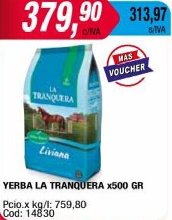 Maxiconsumo YERBA LA TRANQUERA X500 GR oferta