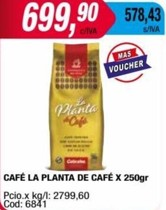 Maxiconsumo CAFÉ LA PLANTA DE CAFÉ X 250gr oferta