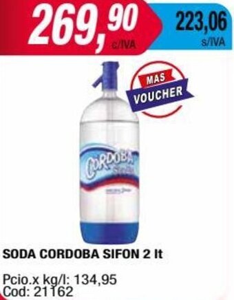 Maxiconsumo SODA CORDOBA SIFON 2 It oferta