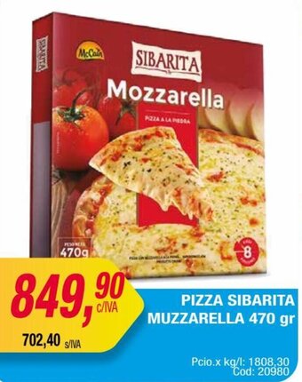 Maxiconsumo PIZZA SIBARITA MUZZARELLA 470 gr oferta