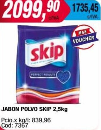 Maxiconsumo JABON POLVO SKIP 2,5kg oferta