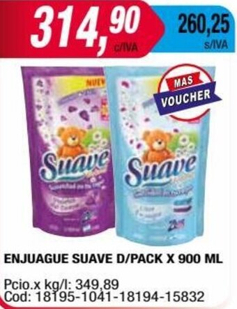 Maxiconsumo ENJUAGUE SUAVE D/PACK X 900 ML oferta