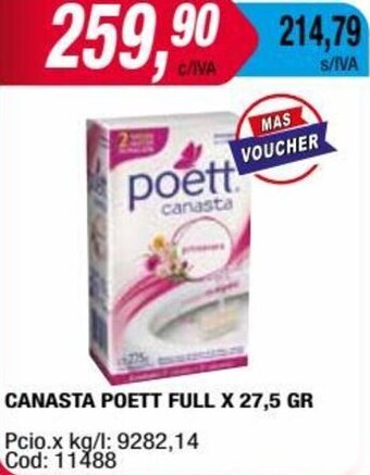Maxiconsumo CANASTA POETT FULL X 27,5 GR oferta