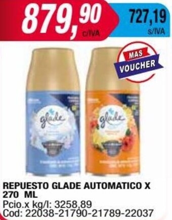 Maxiconsumo REPUESTO GLADE AUTOMATICO X 270 ML oferta