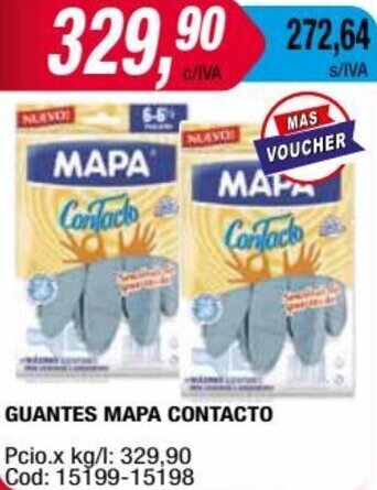 Maxiconsumo GUANTES MAPA CONTACTO oferta