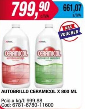 Maxiconsumo AUTOBRILLO CERAMICOL X 800 ML oferta