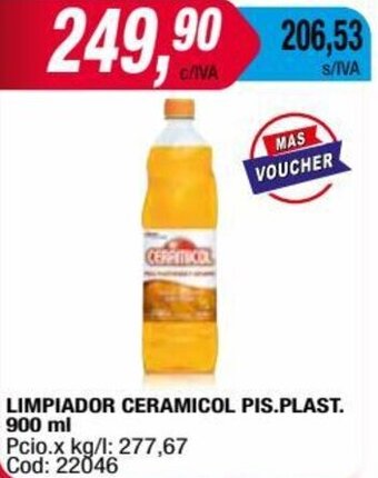 Maxiconsumo LIMPIADOR CERAMICOL PIS.PLAST. 900 ml oferta