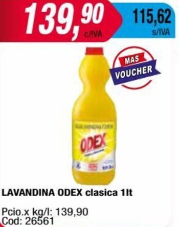 Maxiconsumo LAVANDINA ODEX clasica 1lt oferta